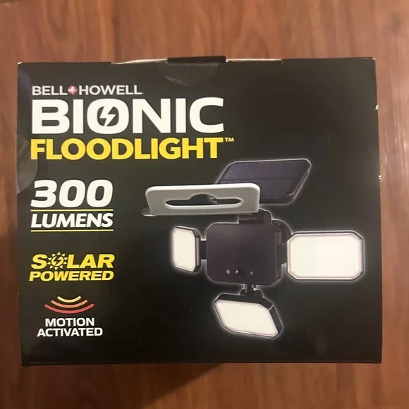 Bionic Solar Powered Floodlight - Black - Picture 5 of 6